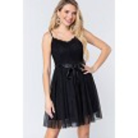 Active USA Lace meshed cami mini dress - Picture 9 of 14